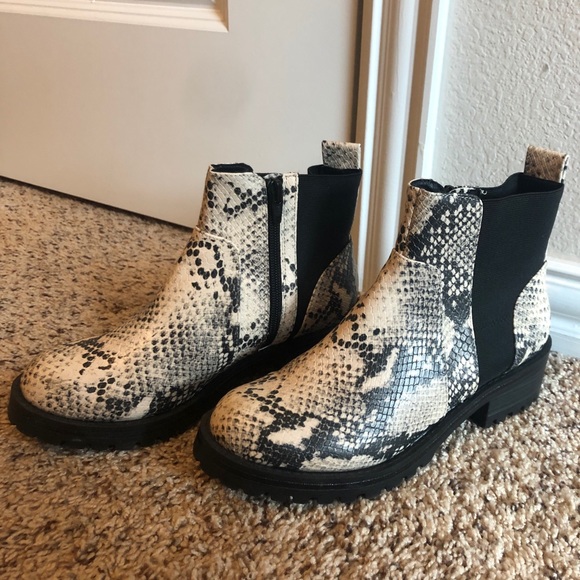 target snakeskin booties